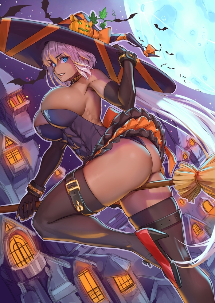 Witch - NSFW, Art, Anime, Anime art, Fate, Fate grand order, Muscleart, Strong girl, Hand-drawn erotica, Caenis