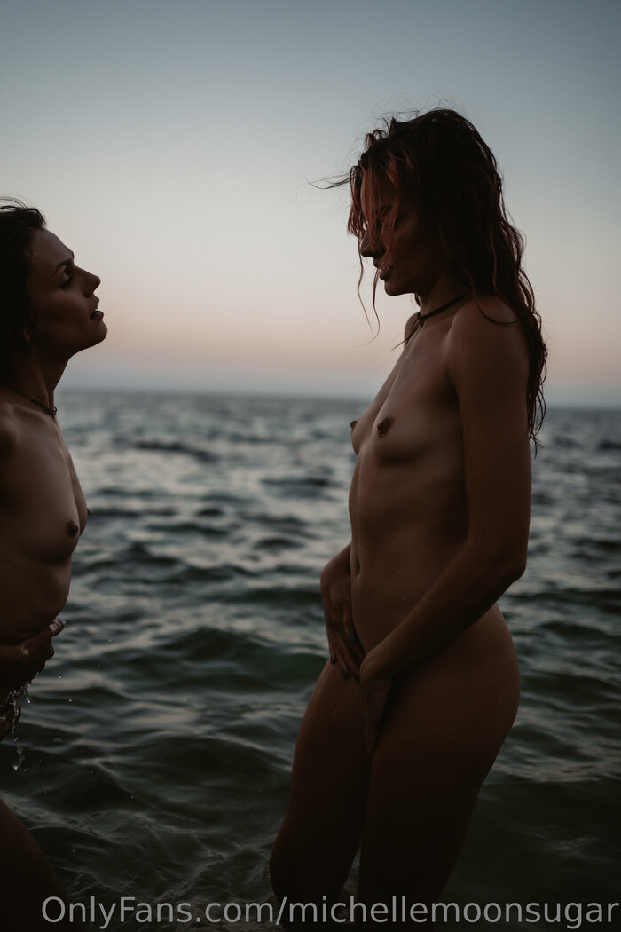 Ellie Land & Michelle Moon Soogar - NSFW, Girls, Erotic, Boobs, Booty, Nudity, Wet, Sea, PHOTOSESSION, Nipples, Sexuality, Longpost, Naked, Wet