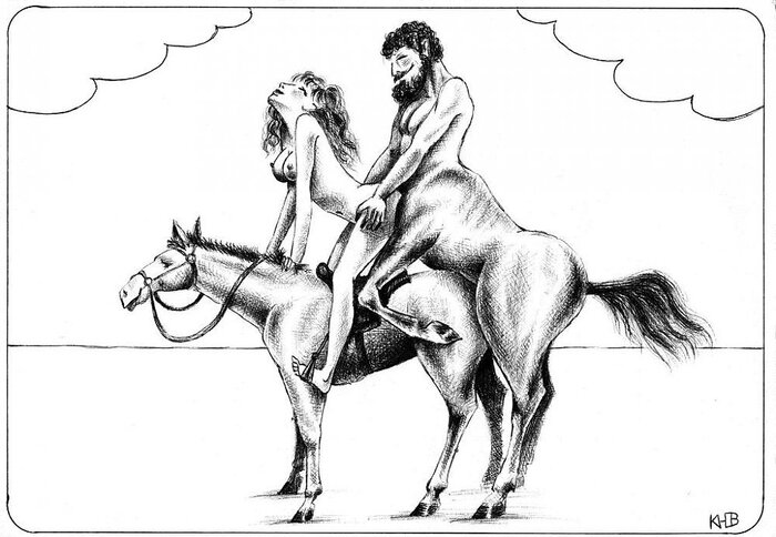 About centaurs - NSFW, Drawing, Centaur