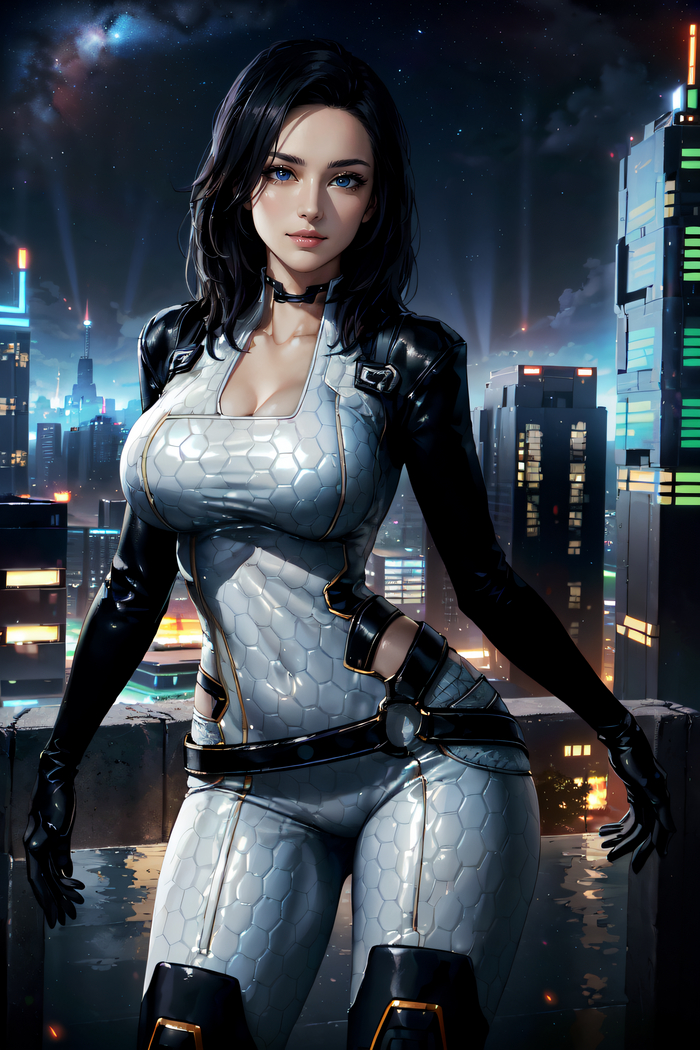 The Perfect and Deadly Miranda - NSFW, My, Neural network art, Girls, Stable diffusion, Нейронные сети, Mass effect, Miranda Lawson, Anime, Telegram (link)