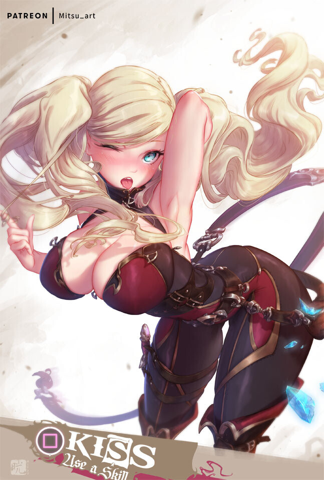 PANTHER - NSFW, Mitsu Art, Art, Anime, Anime art, Hand-drawn erotica, Persona 5, Ann takamaki, Games, Longpost