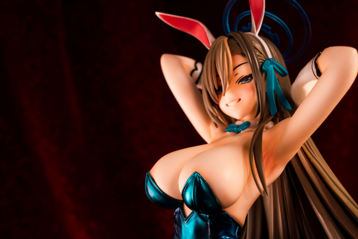Bunny Smile - NSFW, Anime, Boobs, Figurines, Choker, Blue archive, Bunnysuit, Bunny ears, Bunny tail, Ichinose asuna, Longpost