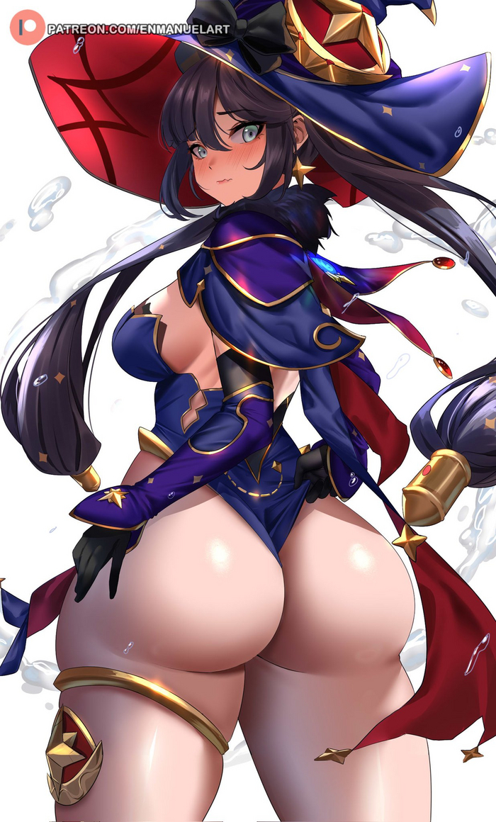 Mop - NSFW, Anime art, Games, Art, Genshin impact, Mona, Enmanuelart20, Mona (genshin impact)