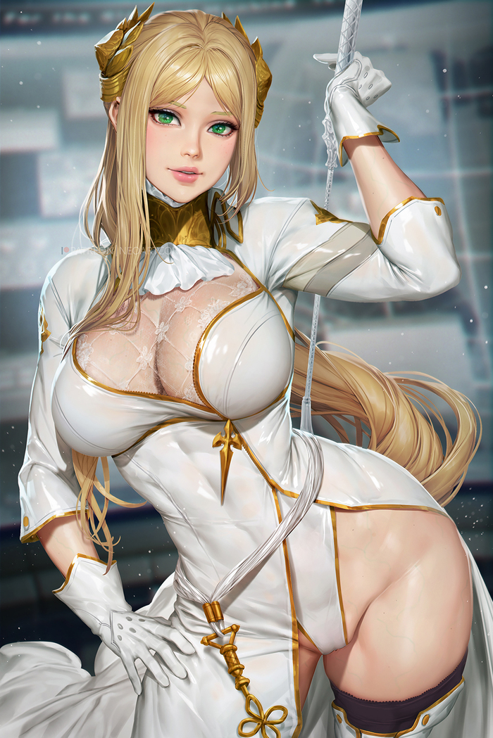 Commander - NSFW, Neoartcore, Art, Anime, Anime art, Hand-drawn erotica, Erotic, NIER Automata, YoRHa Commander