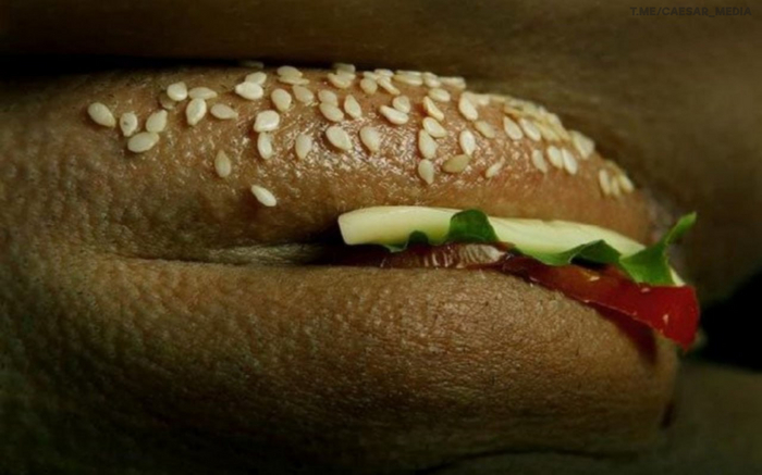 Burger - NSFW, Images, Humor, Burger, Labia, Girls, Foot fetish, Telegram (link)