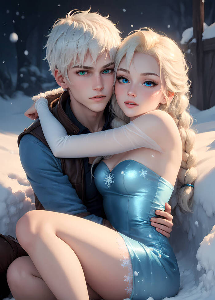 Best Option For Elsa - NSFW, Cold heart, Elsa, Disney princesses, Walt disney company, Cartoons, Sex, Sweet couple, Rule 34, Jack Frost, Longpost