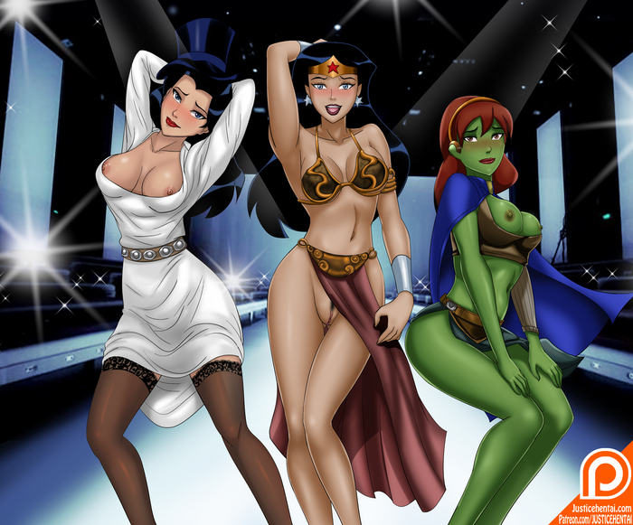 DC Girls - NSFW, Dc comics, Hand-drawn erotica, Wonder Woman, Miss Martian, Zatanna Zatara