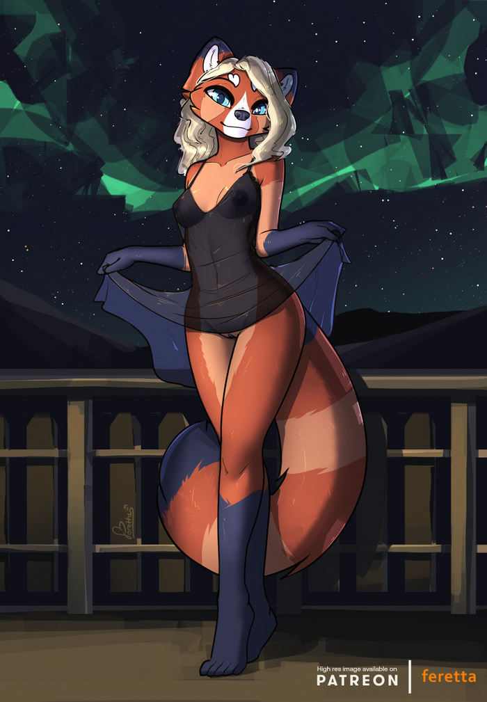 Red panda - NSFW, Фурри, Антро, Арт, Furotica, Furry Red Panda, Feretta, Длиннопост