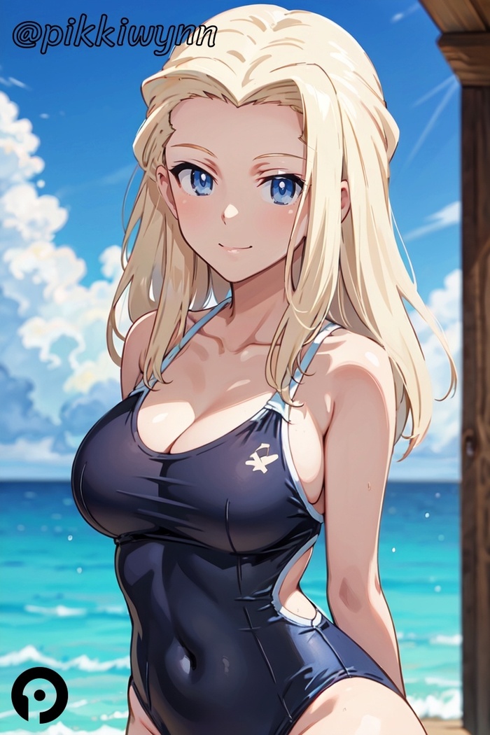 Klara - NSFW, Anime, Anime art, Girls und panzer, Clara, Neural network art