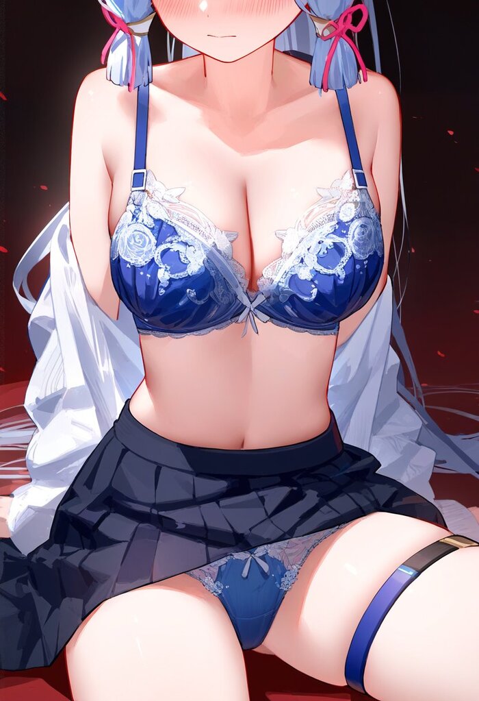 A selection of nyashek - NSFW, Hu Tao (Genshin Impact), Kamisato Ayaka (Genshin Impact), Furina (Genshin Impact), Genshin impact, Anime art, Anime, Hand-drawn erotica, Underpants, Pantsu, Bra, Longpost