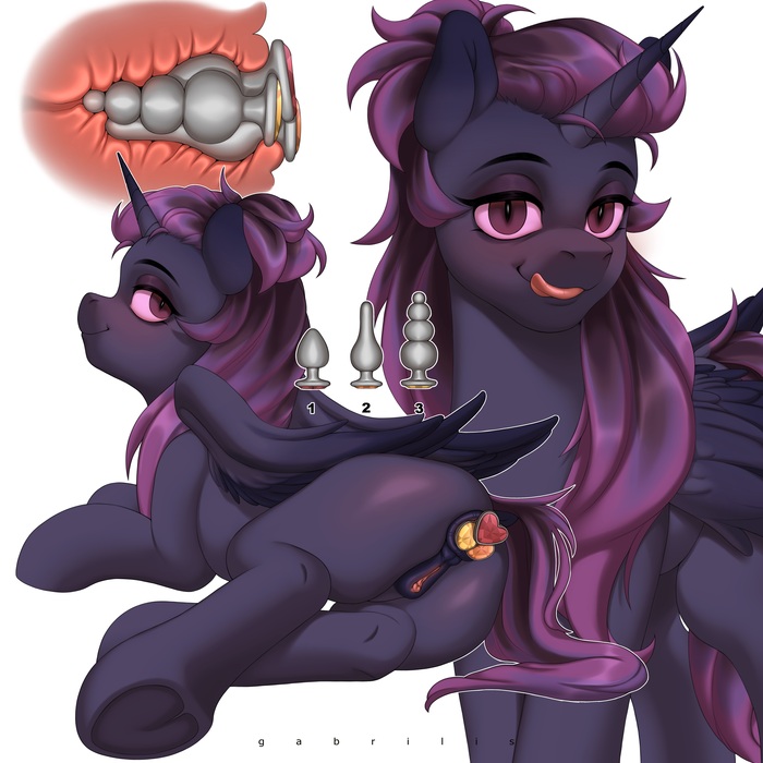 Alicorn Skills - NSFW, My little pony, PonyArt, MLP Explicit, MLP anatomically correct, Original character, Butt plug