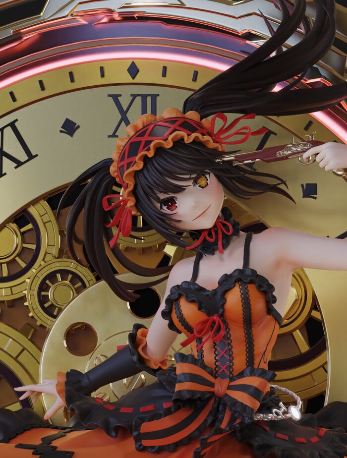 Kurumi - NSFW, Anime, Boobs, Figurines, Booty, Stockings, Suspenders, Date a live, Kurumi Tokisaki, Longpost