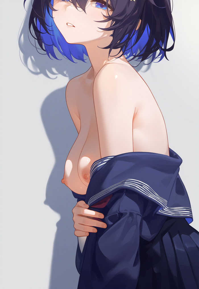 Seele - NSFW, Anime art, Anime, Honkai Impact, Seele Vollerei, Neural network art, Longpost