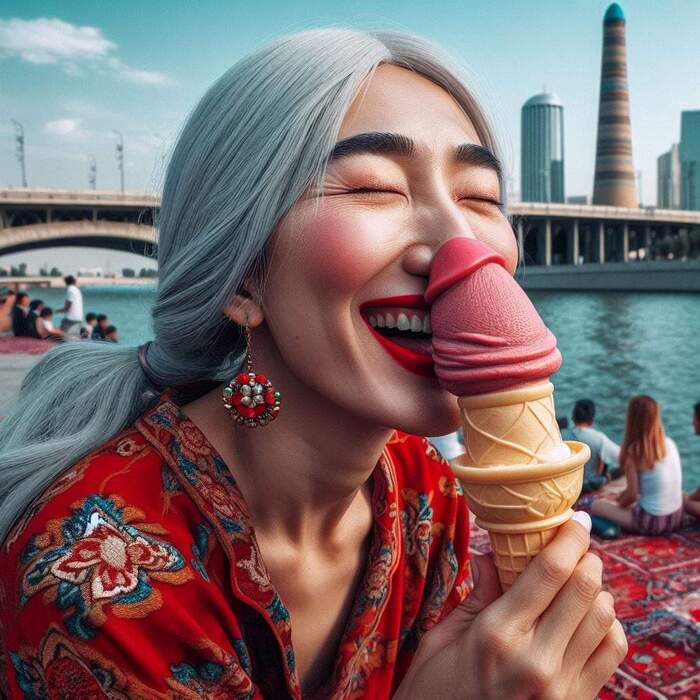 Ice cream - NSFW, Ice cream, Red, Bogatyr