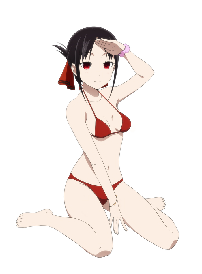 Вас заметили! - NSFW, Арт, Anime Art, Аниме, Kaguya-Sama wa Kokurasetai, Shinomiya Kaguya, Coro Fae, Сиськи, Купальник, Рисованная эротика, Эротика, Длиннопост