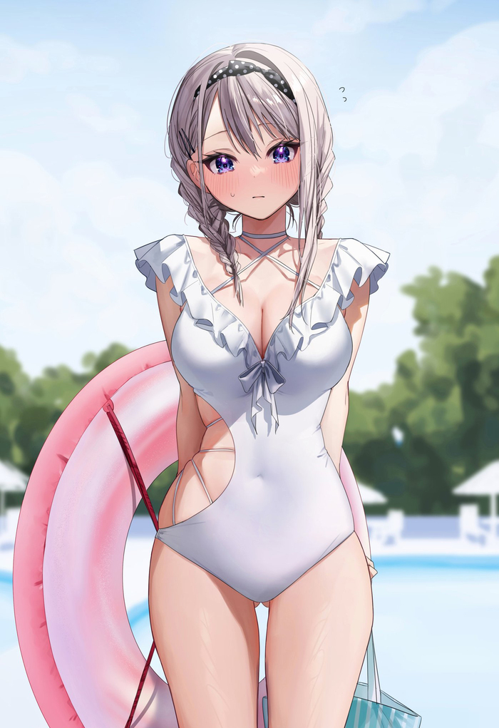 Reply to the post Shino Saotome - NSFW, Anime, Anime art, Original character, Swimsuit, Chigusa minori, Reply to post