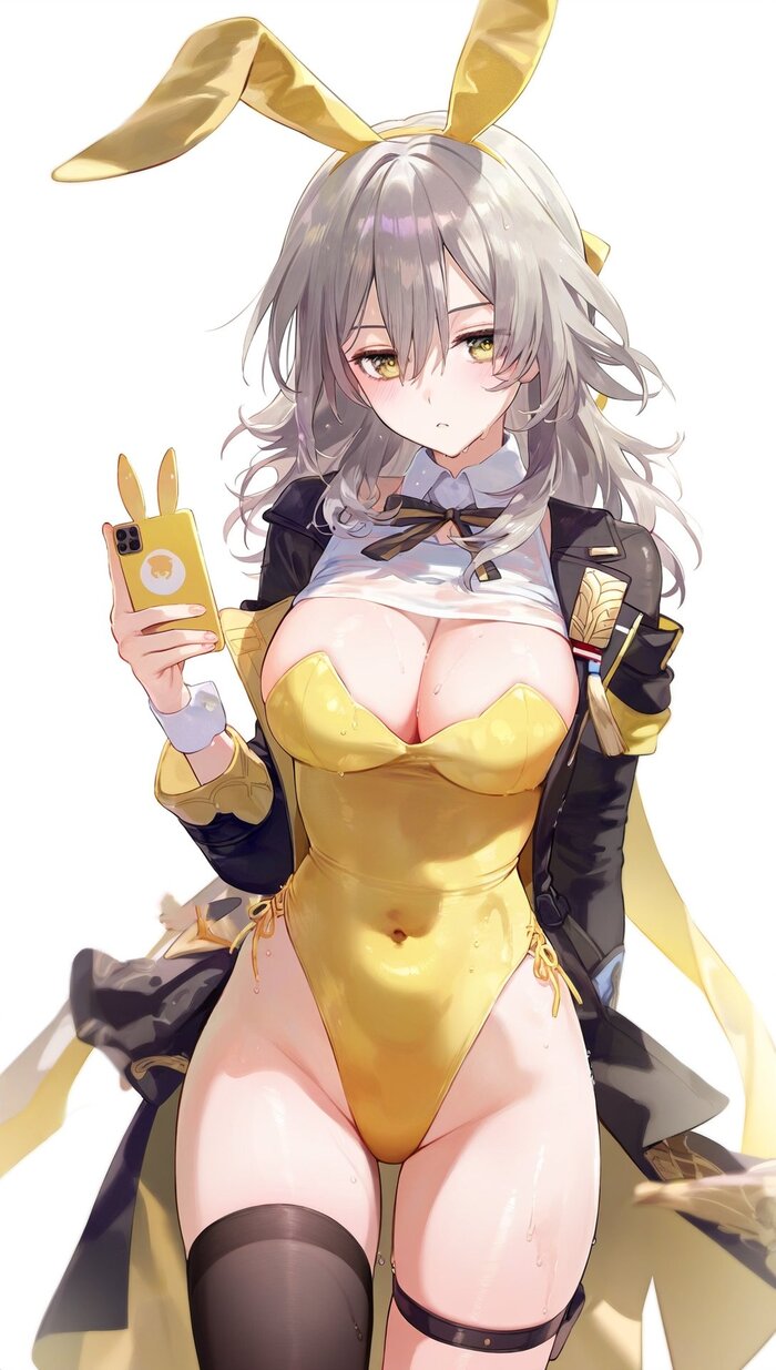 Stelle - NSFW, Anime Art, Аниме, Stelle (Honkai: Star Rail), Honkai: Star Rail, Monthmio, Bunnysuit