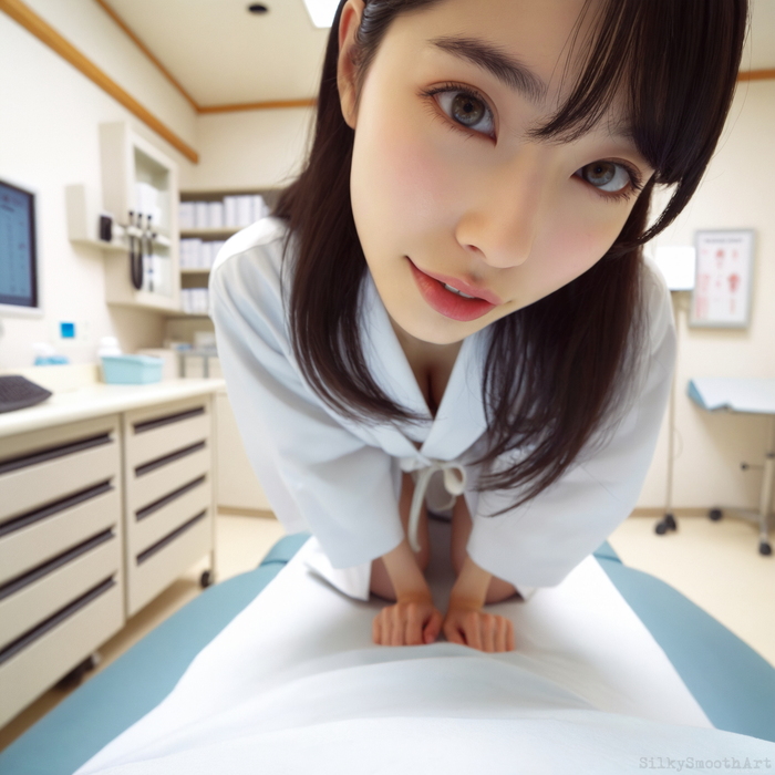 How are you feeling? - NSFW, My, Neural network art, Art, Stable diffusion, Erotic, Нейронные сети, Asian, Doctors, POV, Photorealism