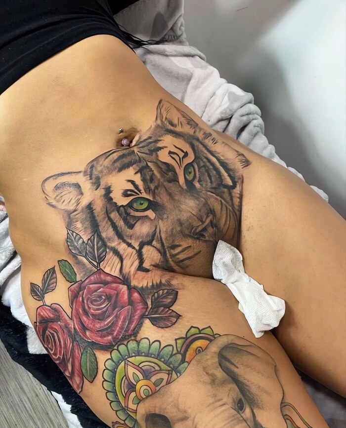 Tigress :3 - NSFW, Tattoo, Tiger