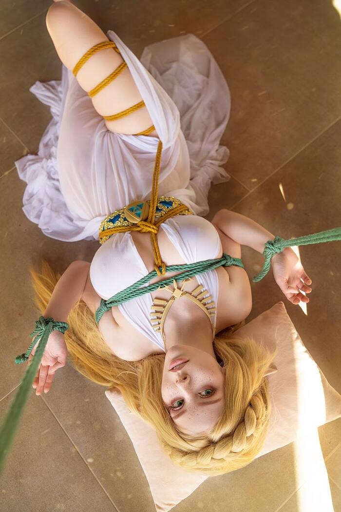 Zelda (Helly Valentine) - NSFW, Princess Zelda, The Legend of Zelda, Игры, Косплей, Косплееры, Эротика, Сиськи, Shibari, Бондаж, Длиннопост