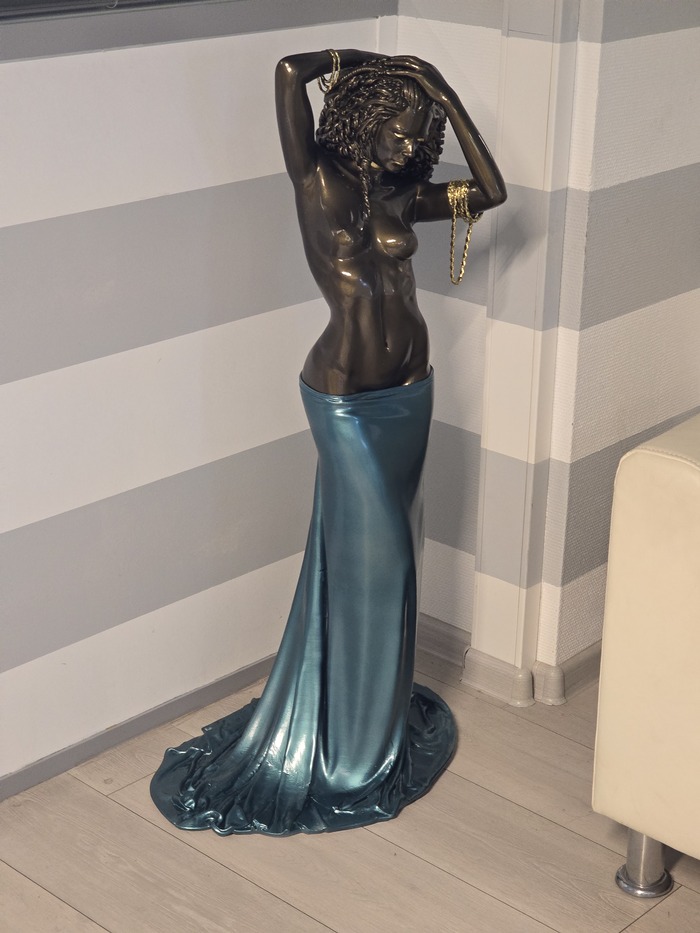 The muse of the office - NSFW, My, Girls, 3D печать, 3D printer, Sculpture, Red October, Longpost, Art, Erotic