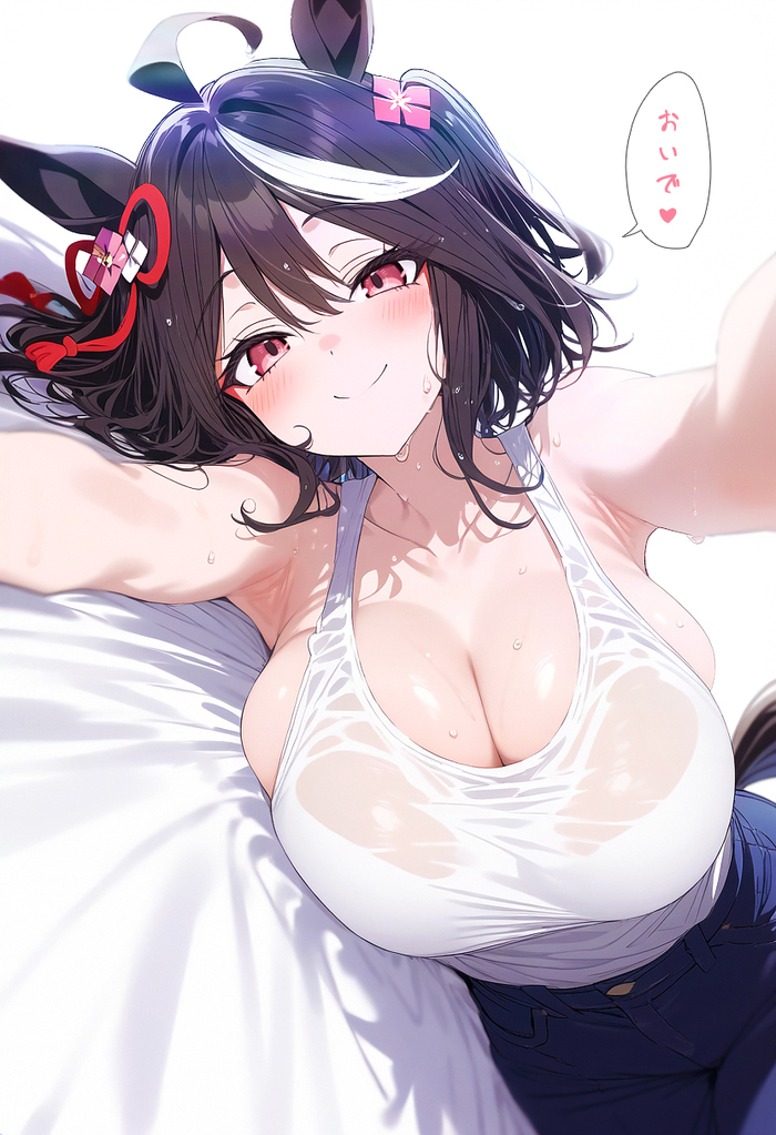 Kitasan Black - NSFW, Арты нейросетей, Anime Art, Аниме, Девушки, Kitasan Black, Uma Musume Pretty Derby, Game Art, Большой размер, Telegram (ссылка)