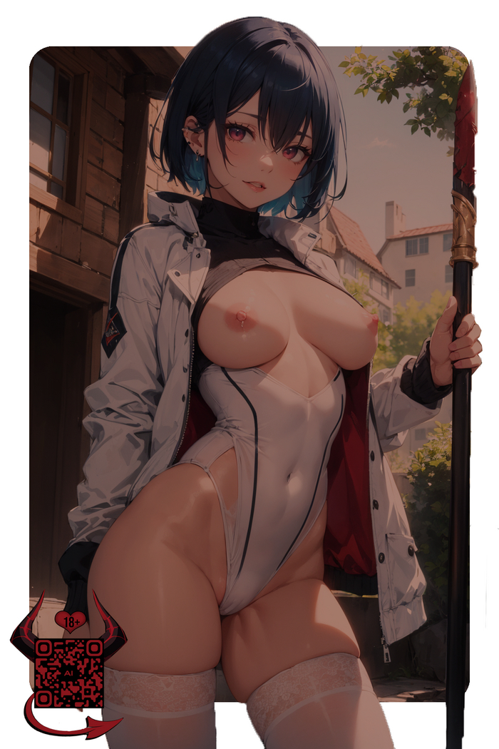 AIROTIC_0027 - NSFW, Моё, Аниме, Anime Art, Арты нейросетей, Original Character