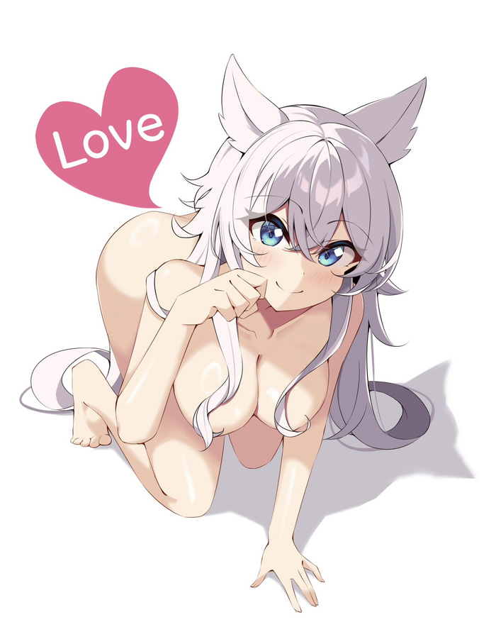 Fenrys - NSFW, Anime art, Anime, Lv2 kara Cheat, Fenrys (Lv2 kara Cheat), Animal ears