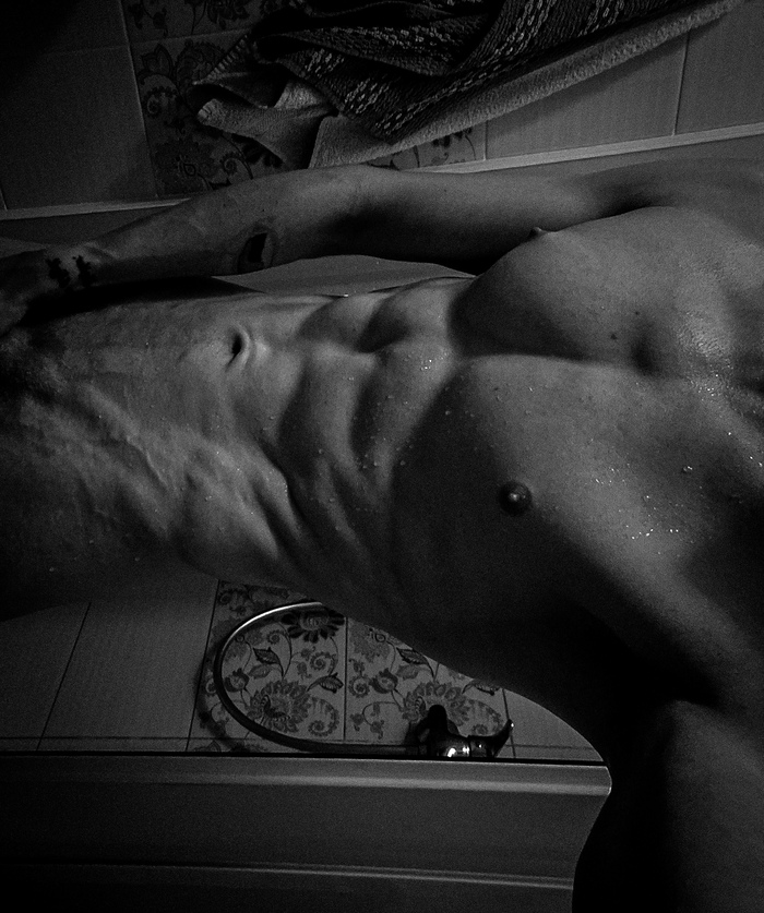 Good Sunday mornings - NSFW, My, Playgirl, Author's male erotica, Athletic body, Torso, Naked guy, Press, Naked torso, Longpost