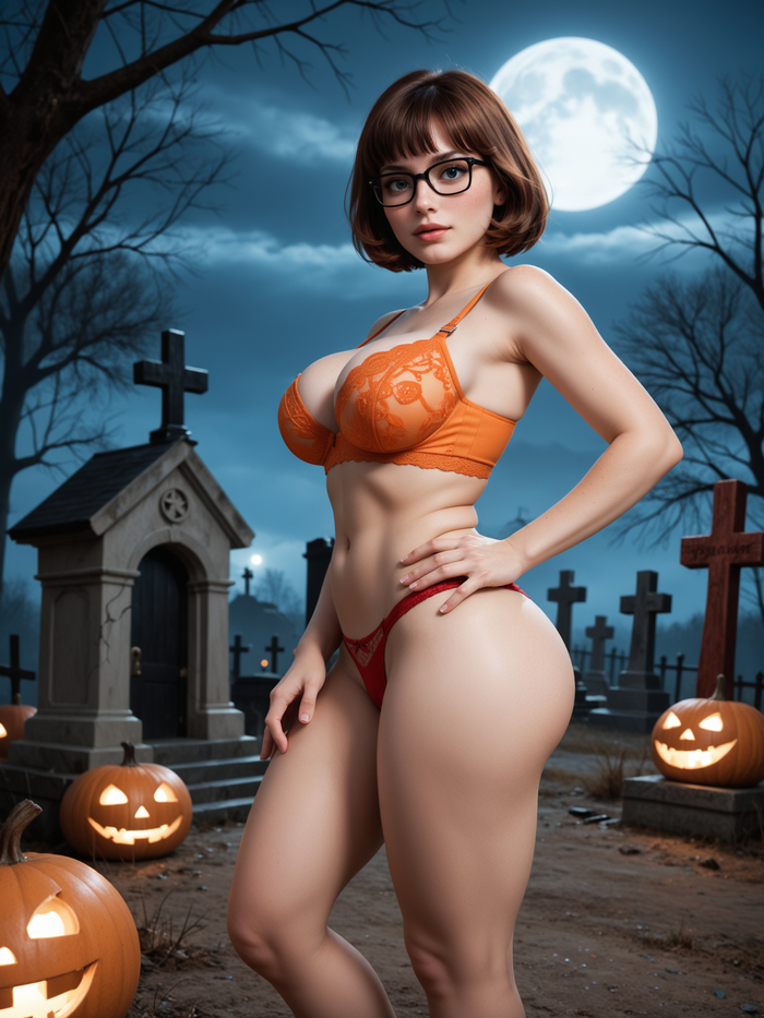 Velma - NSFW, Hand-drawn erotica, Neural network art, Rule 34, Cartoons, Scooby Doo, Velma Dinkley