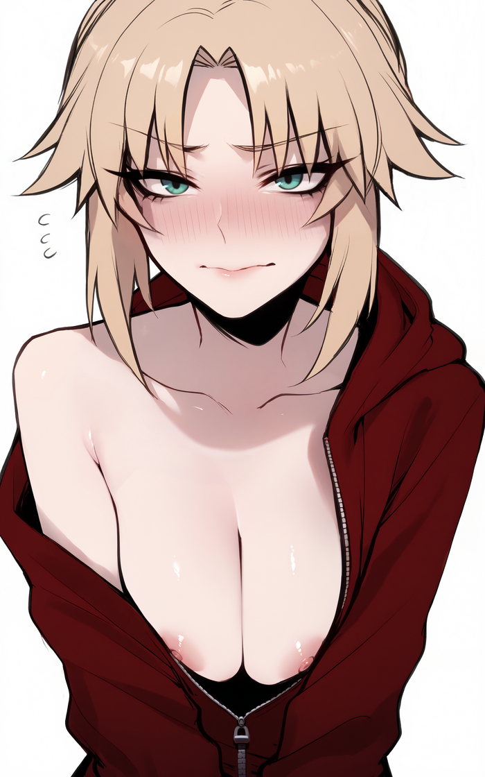 Мордречка - NSFW, Моё, Арты нейросетей, Арт, Anime Art, Fate, Mordred