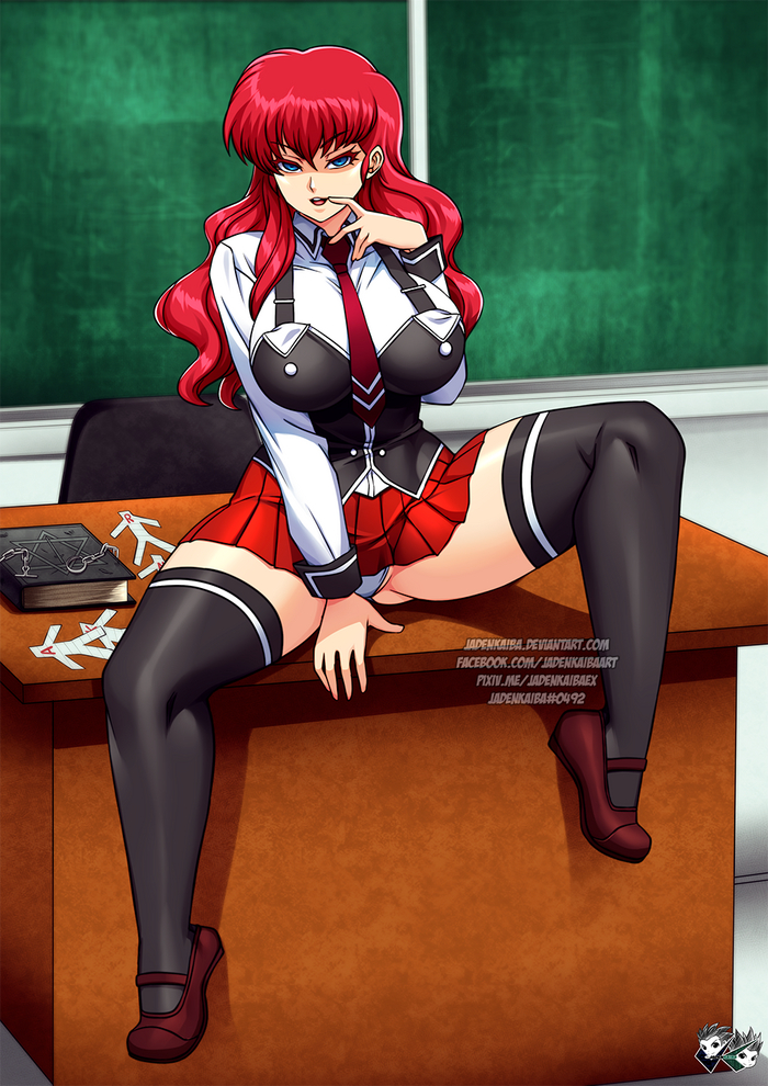 Ranma in another school... - NSFW, Jadenkaiba, Art, Anime, Anime art, Hand-drawn erotica, Erotic, Ranma, The Black Bible, Longpost