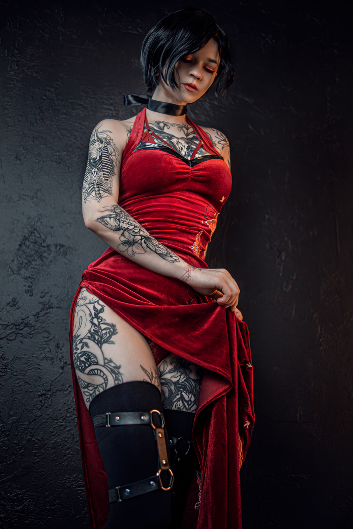 ADA WONG - NSFW, My, Cosplay, Resident evil, Ada wong, Tattoo, Longpost