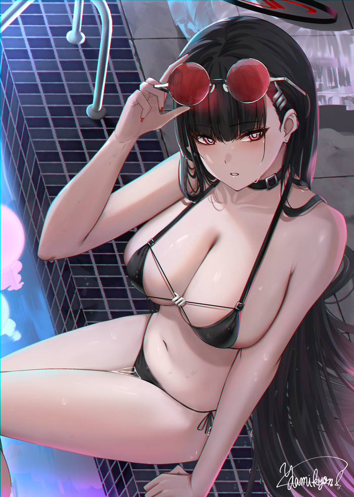 Rio - NSFW, Anime art, Anime, Blue archive, Tsukatsuki Rio