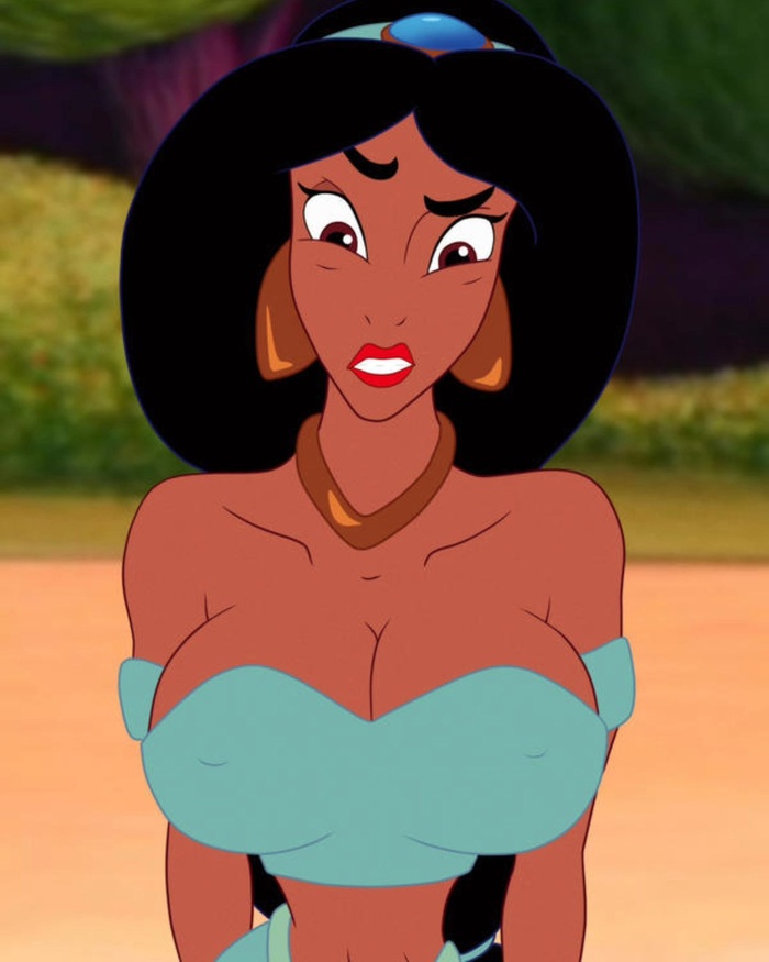 third wish - NSFW, Art, Erotic, Princess jasmine, Walt disney company, Cartoons, Aladdin, Boobs