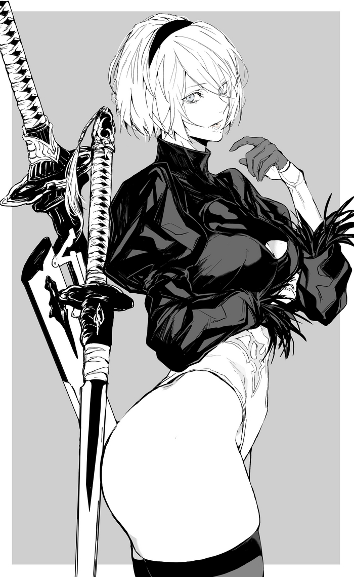 Yorha 2B - NSFW, Games, Art, NIER Automata, Yorha unit No 2 type B, Erotic