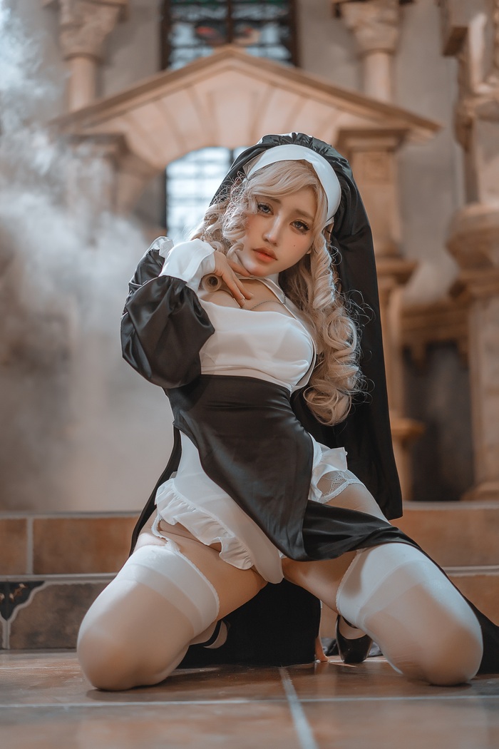 Continuation of the post How much is opium for the people? - NSFW, The photo, PHOTOSESSION, Booty, Boobs, Underwear, Underpants, Cosplayers, Cosplay, Nun, Religion, Erotic, Asian, BDSM, Bondage, Longpost, Reply to post