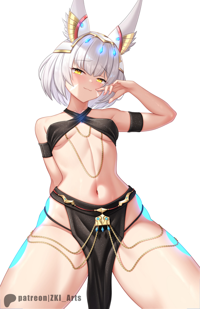 Nia - NSFW, Anime Art, Аниме, Game Art, Xenoblade, Nia, Nintendo Switch, Animal Ears, Купальник