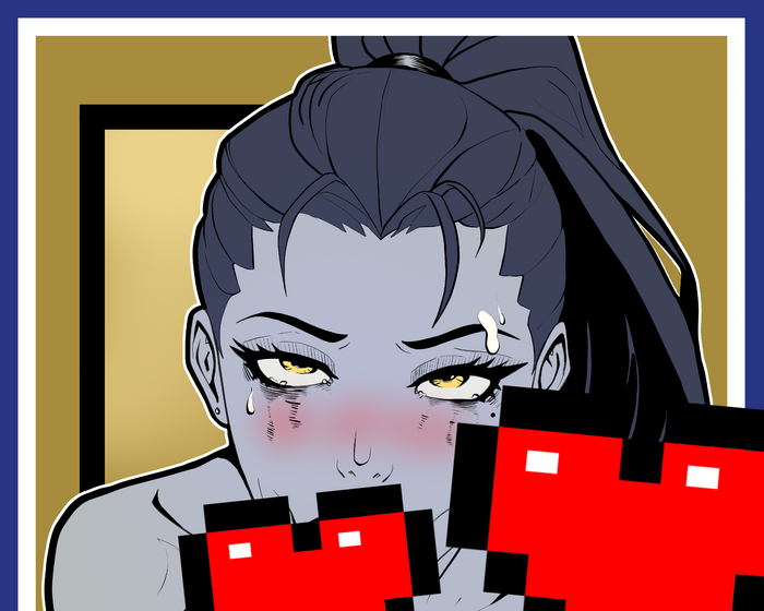 Widowmaker - NSFW, My, Art, Erotic, Telegram (link), Widowmaker, Overwatch, Digital drawing