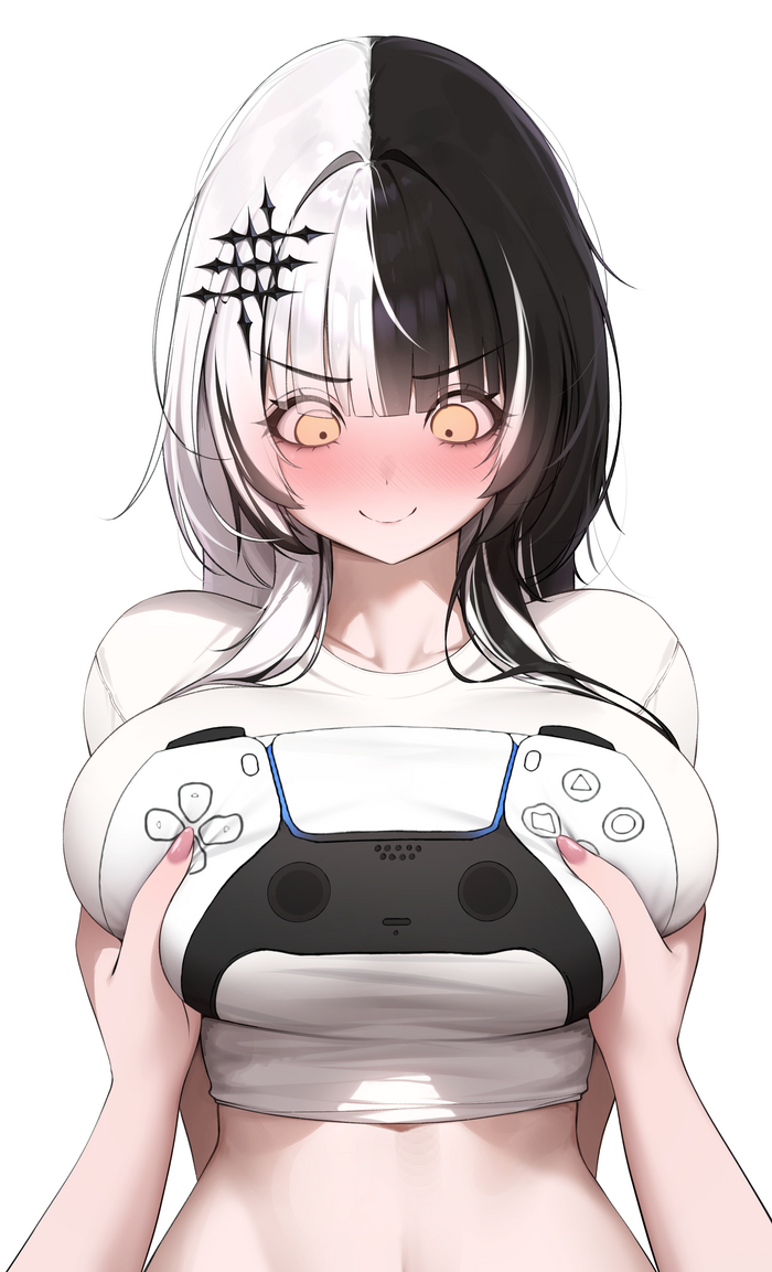 Time to play - NSFW, Anime art, Anime, Hololive, Virtual youtuber, Shiori Novella, Boobs