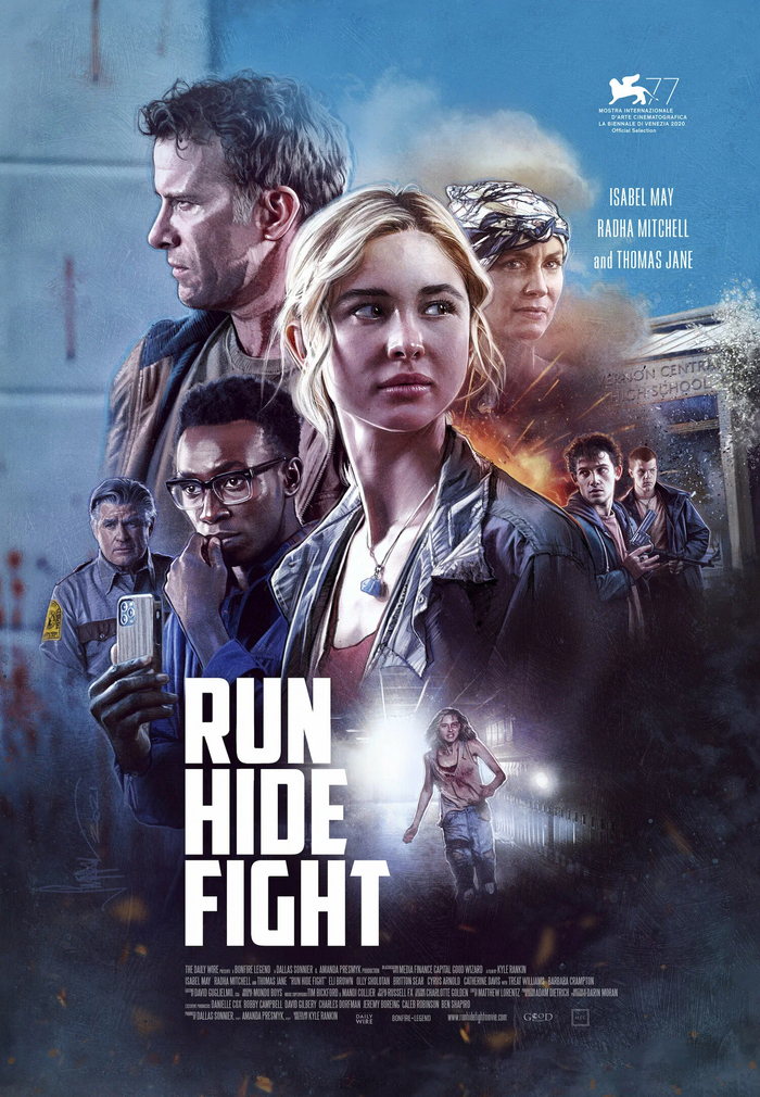 Сиськи в фильме Беги, прячься, бей / Run Hide Fight (2020) - NSFW, Сиськи, Фильмы, Боевики, Триллер, 2020, Длиннопост