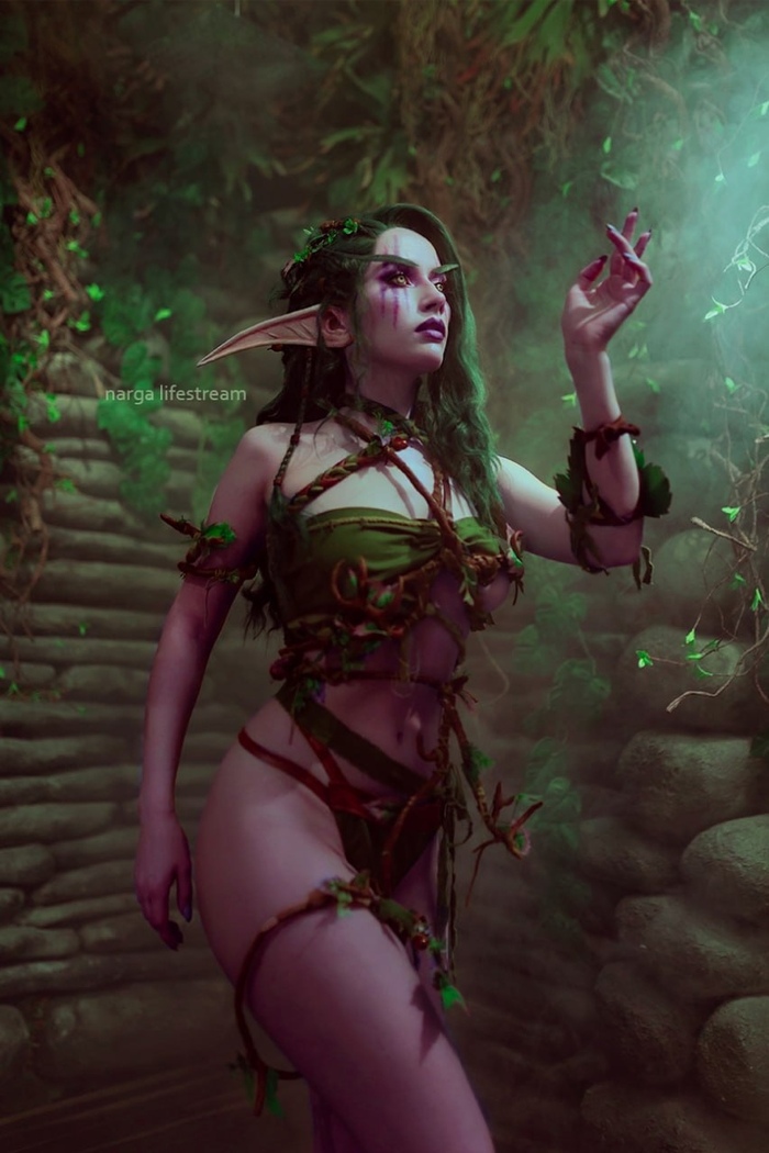 Narga - NSFW, Blizzard, World of Warcraft, Ночные эльфы, Косплей, Narga, Длиннопост, Повтор