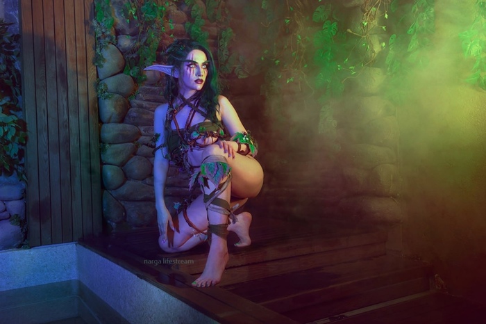 Narga - NSFW, Blizzard, World of warcraft, Night elfs, Cosplay, Narga, Longpost, Repeat