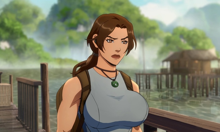 How to raise the ratings of the new series about Lara Croft - NSFW, Art, Games, Tomb raider, Lara Croft, Animated series, Girls, Bikini, Humor, Boobs, Erotic, Devilhs, Longpost