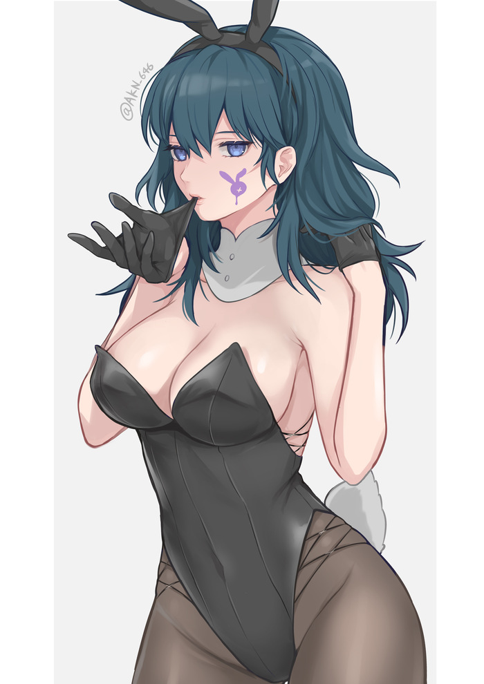 Доброе утро с Байлет - NSFW, Аниме, Pixiv, Anime Art, Попа, Бедра, Bunnysuit, Byleth, Fire Emblem, Длиннопост