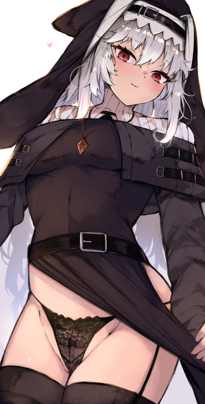 Pss, take a look~ - NSFW, Anime art, Anime, Arknights, Specter (Arknights)