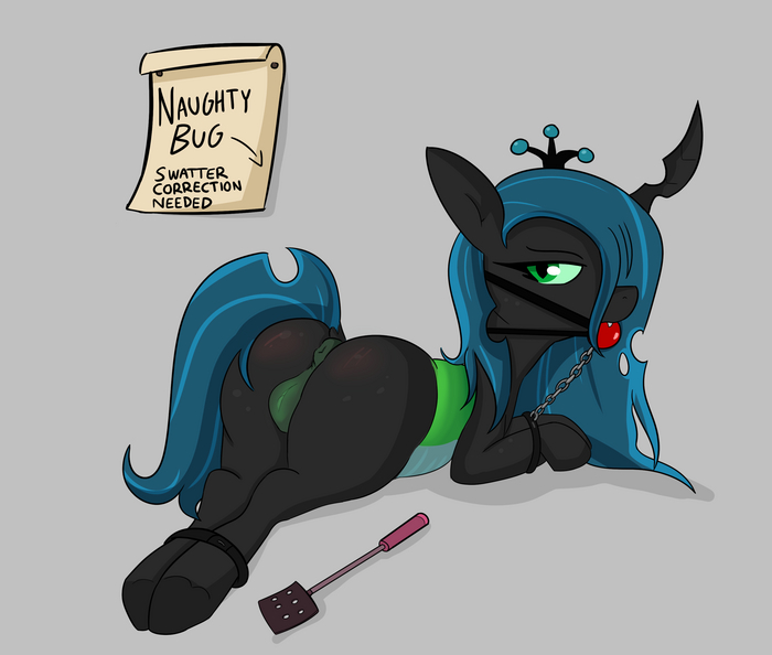 Отшлёпай жука - NSFW, My Little Pony, Queen Chrysalis, MLP Explicit