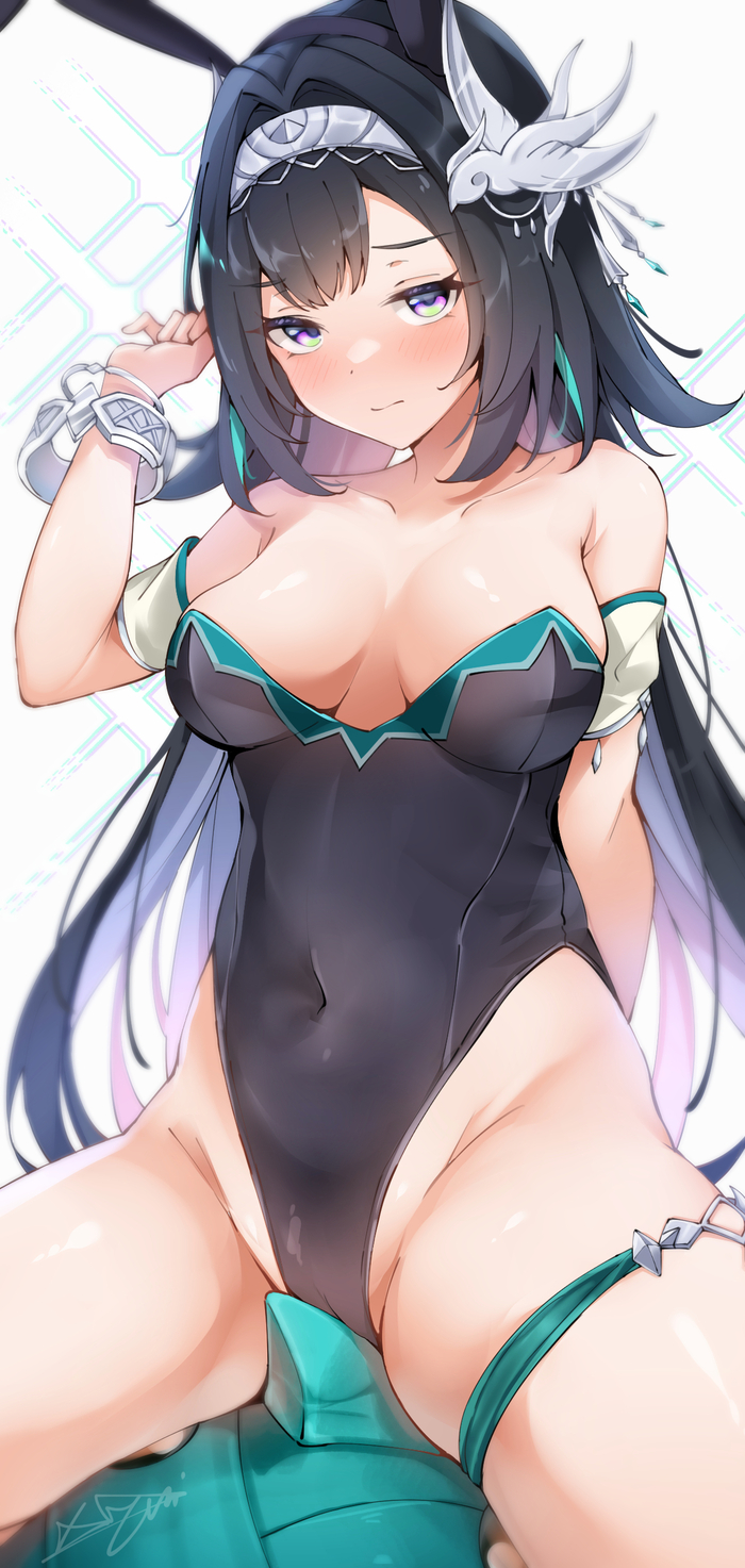 Lan Yan - 18+, Art, Boobs, Hand-drawn erotica, Game art, Genshin impact, Anime art, Games, Swimsuit, NSFW, Lan Yan