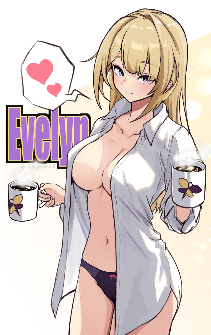 Evelyn - 18+, Anime art, Games, Art, Zenless Zone Zero, Evelyn Chevalier (zzz), NSFW