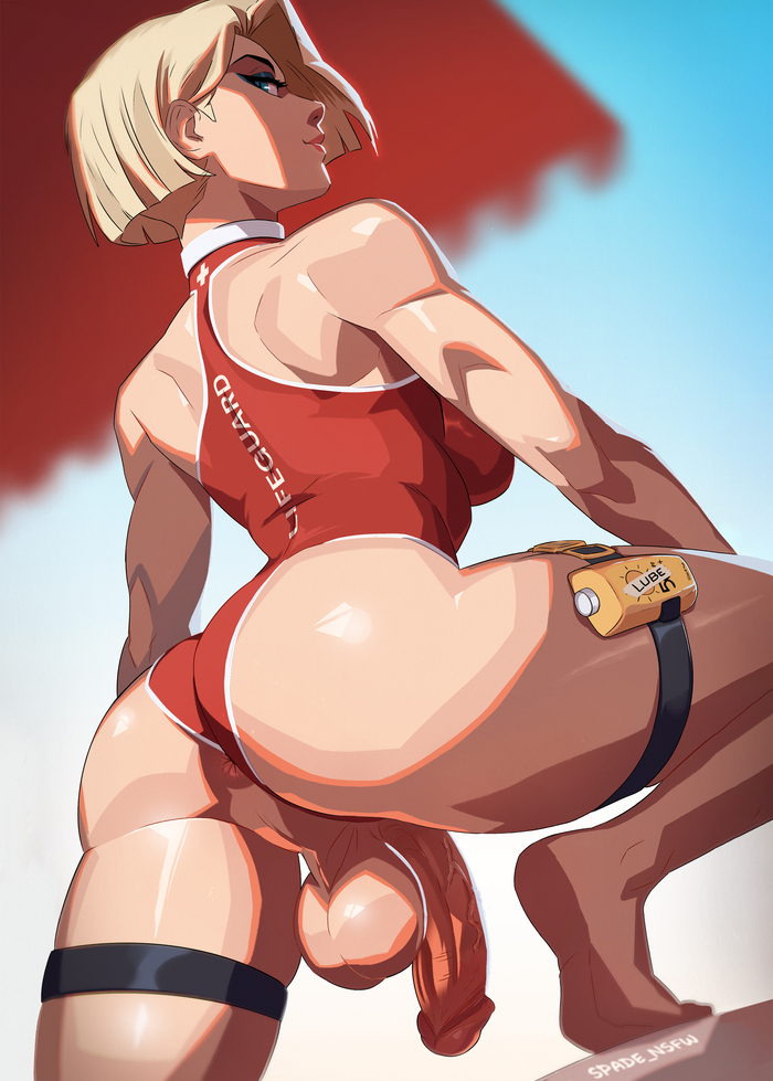 Lifeguard Emma - 18+, Erotic, Hand-drawn erotica, Futanari, Futa art, Big dick futa, Marvel, Marvel Rivals, Emma Frost, NSFW